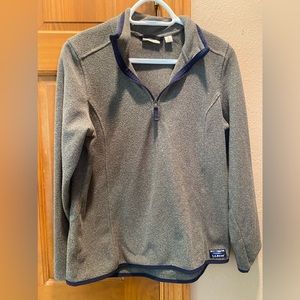 LL Bean Comfy Fleece Quarter Zip